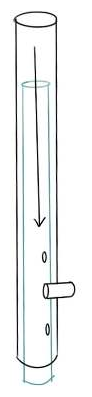 Diagram of the sliding aluminium tube mechanism.